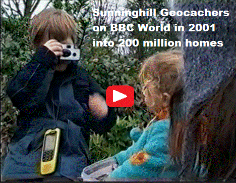 Sunninghill Geocachers on BBC World in 2001