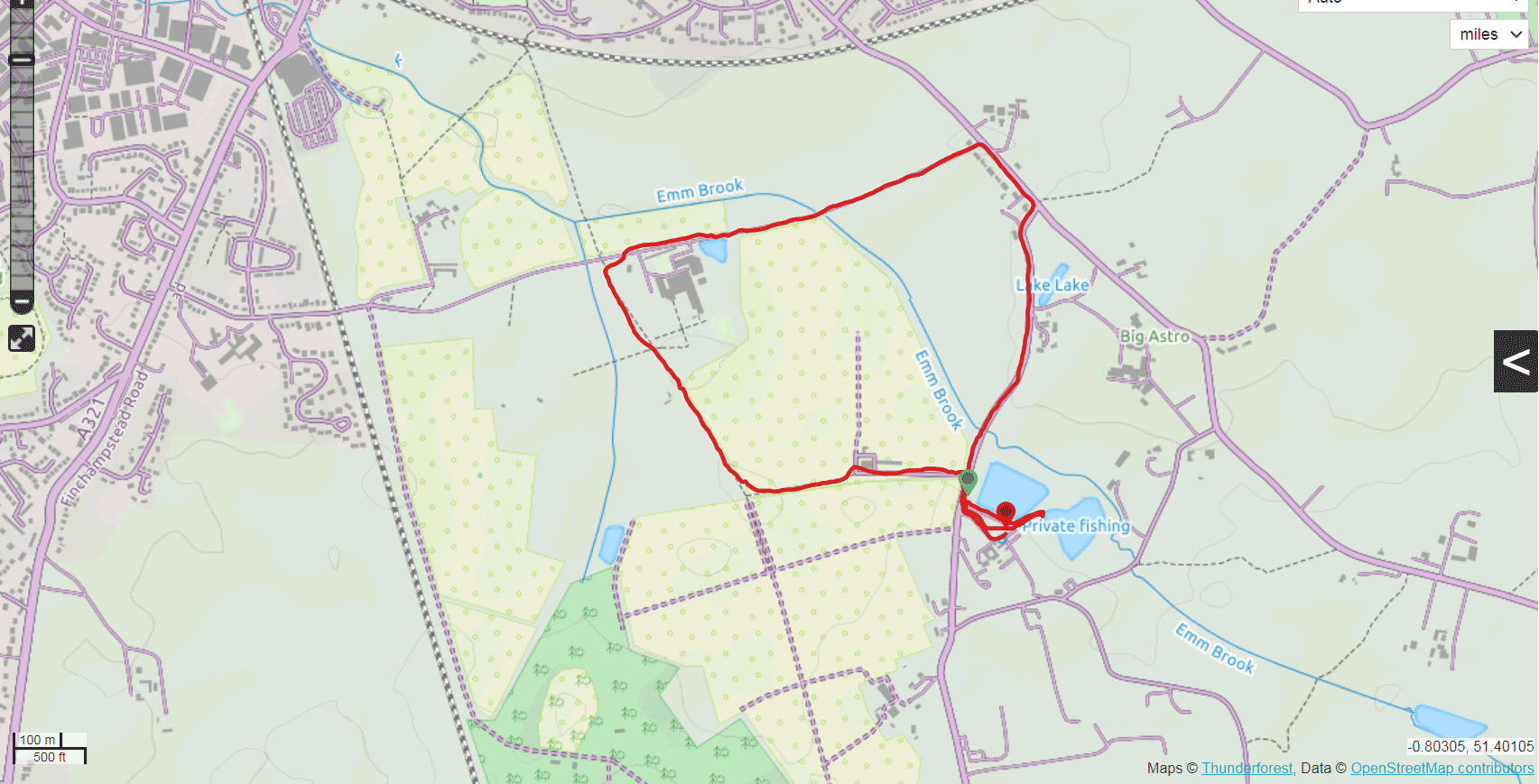 walk in 2020 near Ludgrove School