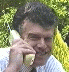 Robin on 'phone in 1998