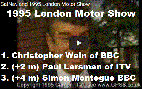 Utube video of 1995 London Motor Show 