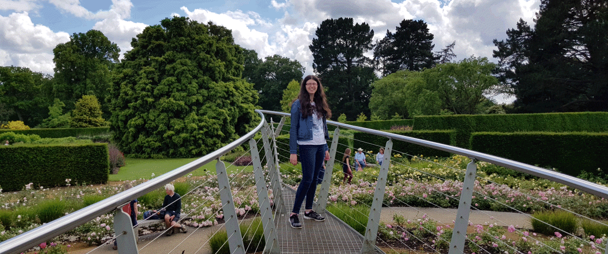 Samantha Lovelock in Savill Garden, Windsor Great Park